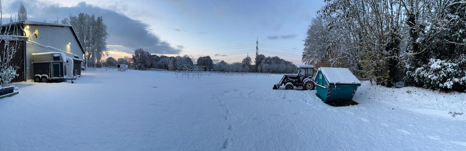 Reitsportzentrum Lichtenholz e. V. – Winter snow