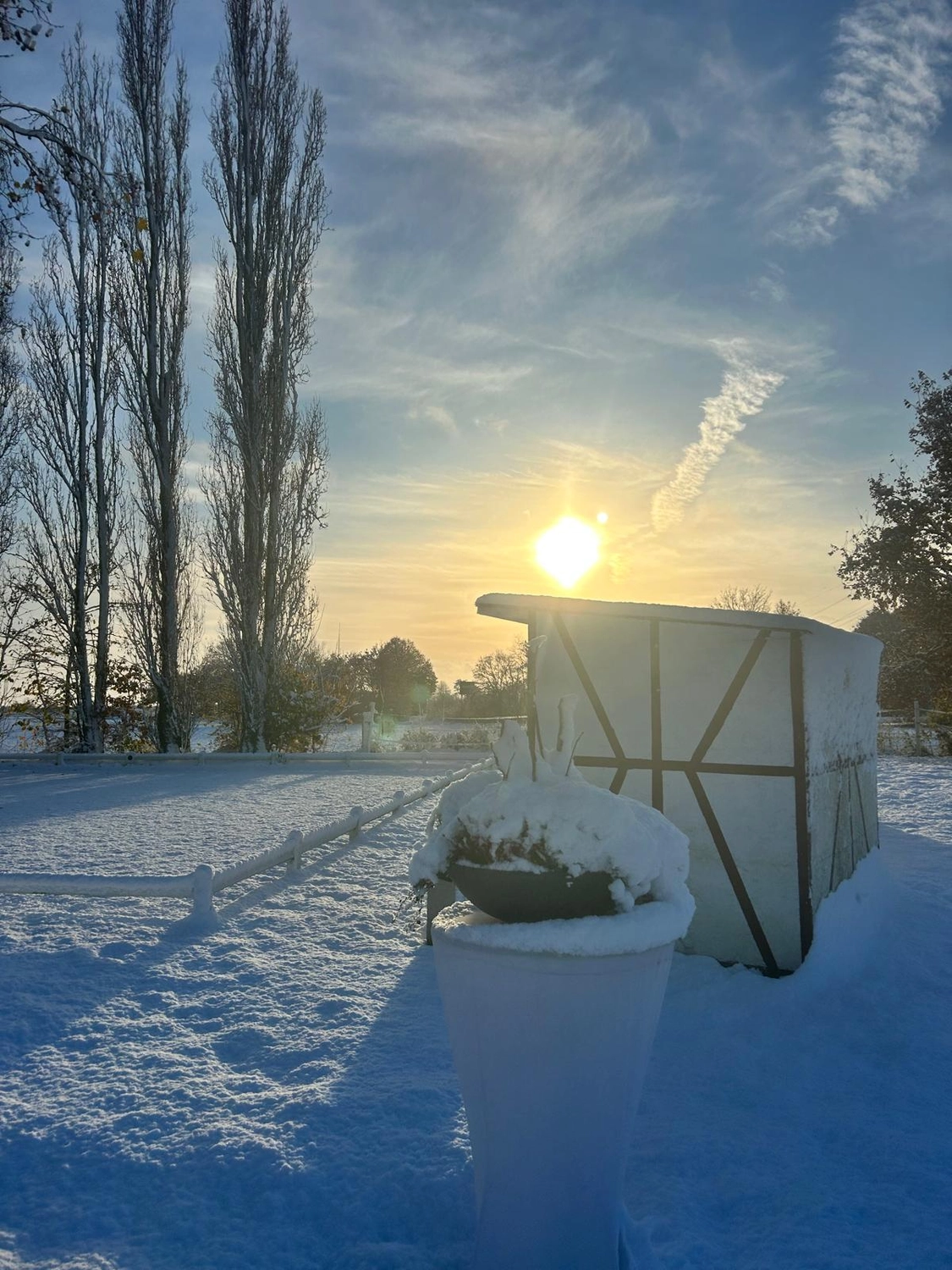 Reitsportzentrum Lichtenholz e. V. – Winter snow